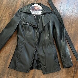 Stylish Black Leather Jacket for Women